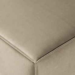 Ecksofa Kinx IV - Samt - Samt Shyla: Beige - Ottomane davorstehend rechts -WOHNZIMMERMÖBEL Verkäufe 1000155701 220610 040 DETAILS P000000001000155701