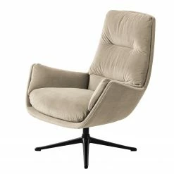 Studio Copenhagen Sessel Garbo IV - Samt Shyla: Beige - Schwarz -WOHNZIMMERMÖBEL Verkäufe 1000156392 190320 11563500578 GALLERYIMAGES P000000001000156392