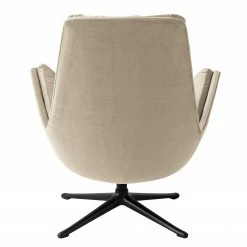 Studio Copenhagen Sessel Garbo IV - Samt Shyla: Beige - Schwarz -WOHNZIMMERMÖBEL Verkäufe 1000156392 190320 11563600581 GALLERYIMAGES P000000001000156392