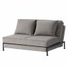 Chillout by Franz Fertig Schlafsofa Filius - Webstoff - Grau - Schlaffunktion davorstehend rechts