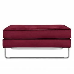 Fredriks Polsterhocker Chelsea III - Microfaser - Stoff Tond: Bordeaux - Kufen -WOHNZIMMERMÖBEL Verkäufe 1000156481 190215 12574400034 GALLERYIMAGES P000000001000156481