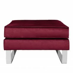 Fredriks Polsterhocker Chelsea III - Microfaser - Stoff Tond: Bordeaux - Kufen -WOHNZIMMERMÖBEL Verkäufe 1000156481 190215 12574400035 GALLERYIMAGES P000000001000156481