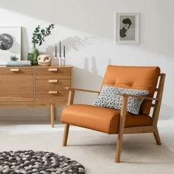 Studio Copenhagen Sessel TIMON - Echtleder Neka: Cognac -WOHNZIMMERMÖBEL Verkäufe 1000156494 190516 09283300149 MOOD GALLERYIMAGES P000000001000156494 mood