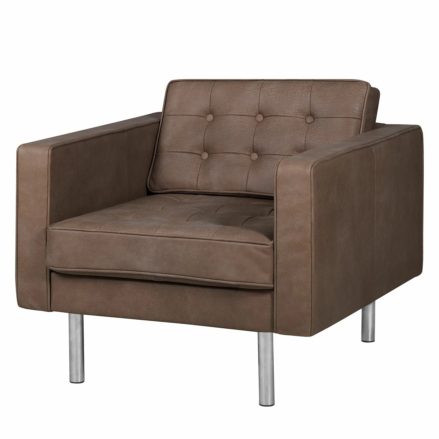 Fredriks Sessel Chelsea IV - Echtleder - Echtleder Custo: Dunkelbraun - Zylinder 1 Fredriks Sessel Chelsea IV - Echtleder - Echtleder Custo: Dunkelbraun - Zylinder