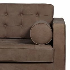 Fredriks Sofa Chelsea IV (2-Sitzer) - Echtleder - Echtleder Custo: Dunkelbraun - Zylinder -WOHNZIMMERMÖBEL Verkäufe 1000156563 190215 12583800571 GALLERYIMAGES P000000001000156563