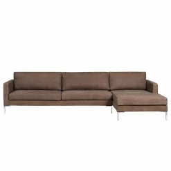 Fredriks Ecksofa Portobello IV - Echtleder - Echtleder Custo: Dunkelbraun - Breite: 293 cm - Longchair davorstehend rechts -WOHNZIMMERMÖBEL Verkäufe 1000156822 190215 13012902586 GALLERYIMAGES P000000001000156822