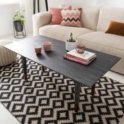 Ars manufacti Couchtisch Tila - Eiche massiv / Metall - Eiche Schwarz / Schwarz -WOHNZIMMERMÖBEL Verkäufe 1000156955 190812 09020700002 DETAILS P000000001000156955