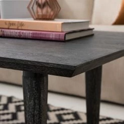 Ars manufacti Couchtisch Tila - Eiche massiv / Metall - Eiche Schwarz / Schwarz -WOHNZIMMERMÖBEL Verkäufe 1000156955 190812 09020800004 DETAILS P000000001000156955