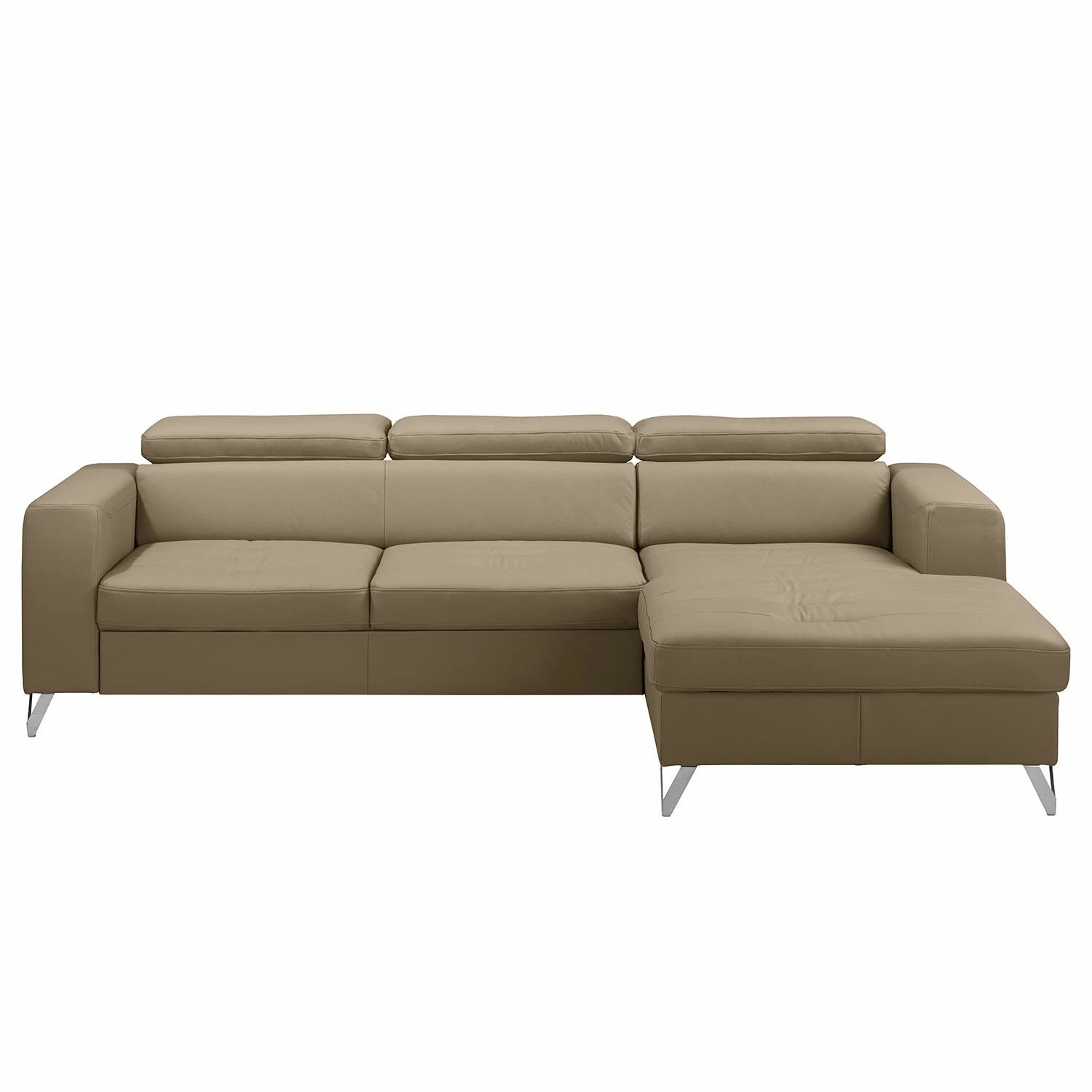 Fredriks Ecksofa Lucena - Echtleder - Taupe - Longchair davorstehend rechts - Keine Funktion 3 Fredriks Ecksofa Lucena - Echtleder - Taupe - Longchair davorstehend rechts - Keine Funktion – Bild 3