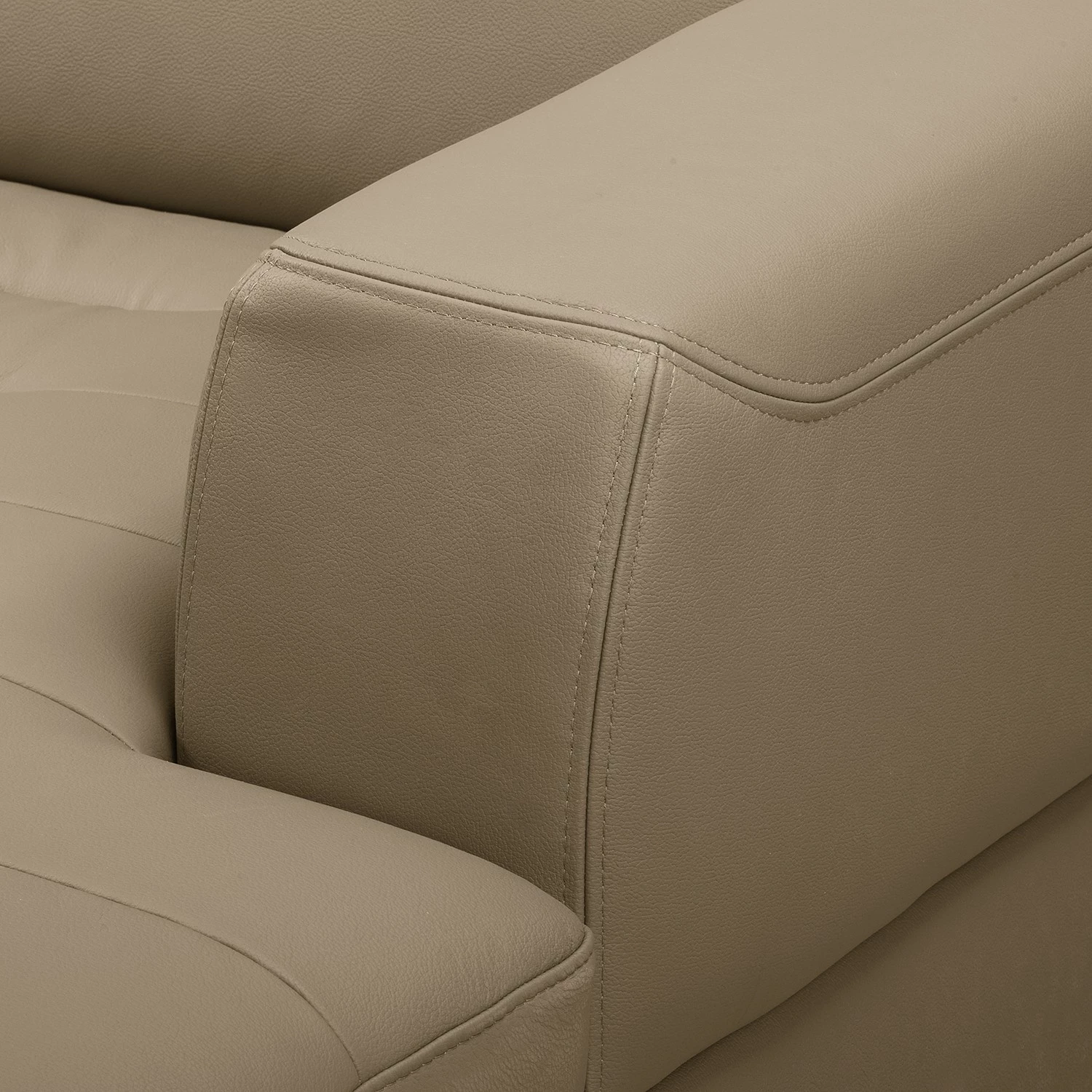 Fredriks Ecksofa Lucena - Echtleder - Taupe - Longchair davorstehend rechts - Keine Funktion 15 Fredriks Ecksofa Lucena - Echtleder - Taupe - Longchair davorstehend rechts - Keine Funktion – Bild 15