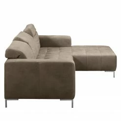 Fredriks Ecksofa Graide III - Antiklederlook - Taupe - Longchair davorstehend rechts - Elektrisch verstellbar: 1 Motor mit Kabel -WOHNZIMMERMÖBEL Verkäufe 1000157360 200901 12282600084 DETAILS P000000001000157360