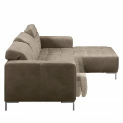 Fredriks Ecksofa Graide III - Antiklederlook - Taupe - Longchair davorstehend rechts - Elektrisch verstellbar: 1 Motor mit Kabel -WOHNZIMMERMÖBEL Verkäufe 1000157360 200901 12282600085 DETAILS P000000001000157360
