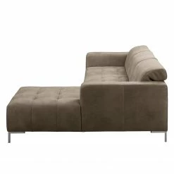 Fredriks Ecksofa Graide III - Antiklederlook - Taupe - Longchair davorstehend rechts - Elektrisch verstellbar: 1 Motor mit Kabel -WOHNZIMMERMÖBEL Verkäufe 1000157360 200901 12282600087 DETAILS P000000001000157360