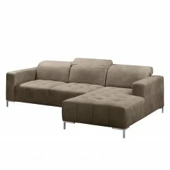 Fredriks Ecksofa Graide III - Antiklederlook - Taupe - Longchair davorstehend rechts - Elektrisch verstellbar: 1 Motor mit Kabel -WOHNZIMMERMÖBEL Verkäufe 1000157360 200901 12282600088 DETAILS P000000001000157360