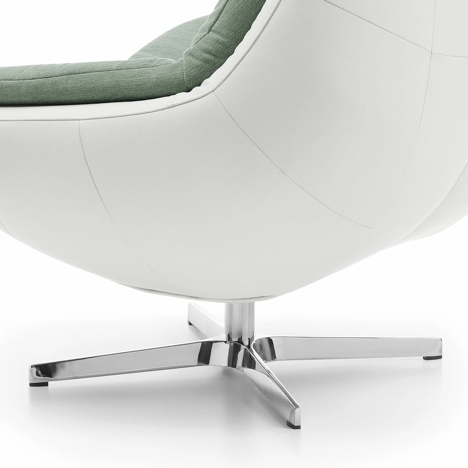 Loftscape Sessel Roxana - Kunstleder; Webstoff - Weiß / Mintgrün 7 Loftscape Sessel Roxana - Kunstleder; Webstoff - Weiß / Mintgrün – Bild 7