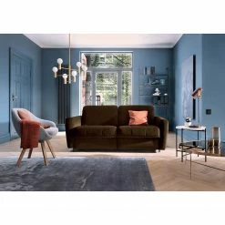 Loftscape Schlafsofa Leopoldina - Samt - Dunkelbraun - Breite: 169 cm -WOHNZIMMERMÖBEL Verkäufe 1000157481 190320 11554901093 MOOD GALLERYIMAGES P000000001000157481 mood