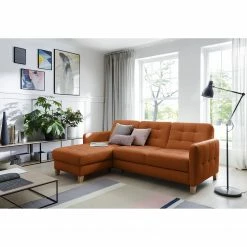 Loftscape Ecksofa Princesa - Echtleder - Cognac - Schlaffunktion - Bettkasten -WOHNZIMMERMÖBEL Verkäufe 1000157549 190320 11584801895 MOOD GALLERYIMAGES P000000001000157549 mood