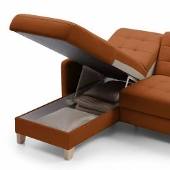 Loftscape Ecksofa Princesa - Echtleder - Cognac - Schlaffunktion - Bettkasten -WOHNZIMMERMÖBEL Verkäufe 1000157549 190320 11584901901 GALLERYIMAGES P000000001000157549