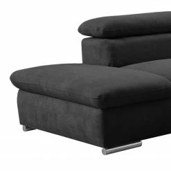 Loftscape Wohnlandschaft Glenaire I - Strukturstoff - Schwarz - Longchair davorstehend rechts / Ottomane links - Schlaffunktion für dauerhafte Nutzung 18 Loftscape Wohnlandschaft Glenaire I - Strukturstoff - Schwarz - Longchair davorstehend rechts / Ottomane links - Schlaffunktion für dauerhafte Nutzung -WOHNZIMMERMÖBEL Verkäufe 1000157820 190314 11253701166 GALLERYIMAGES P000000001000157820