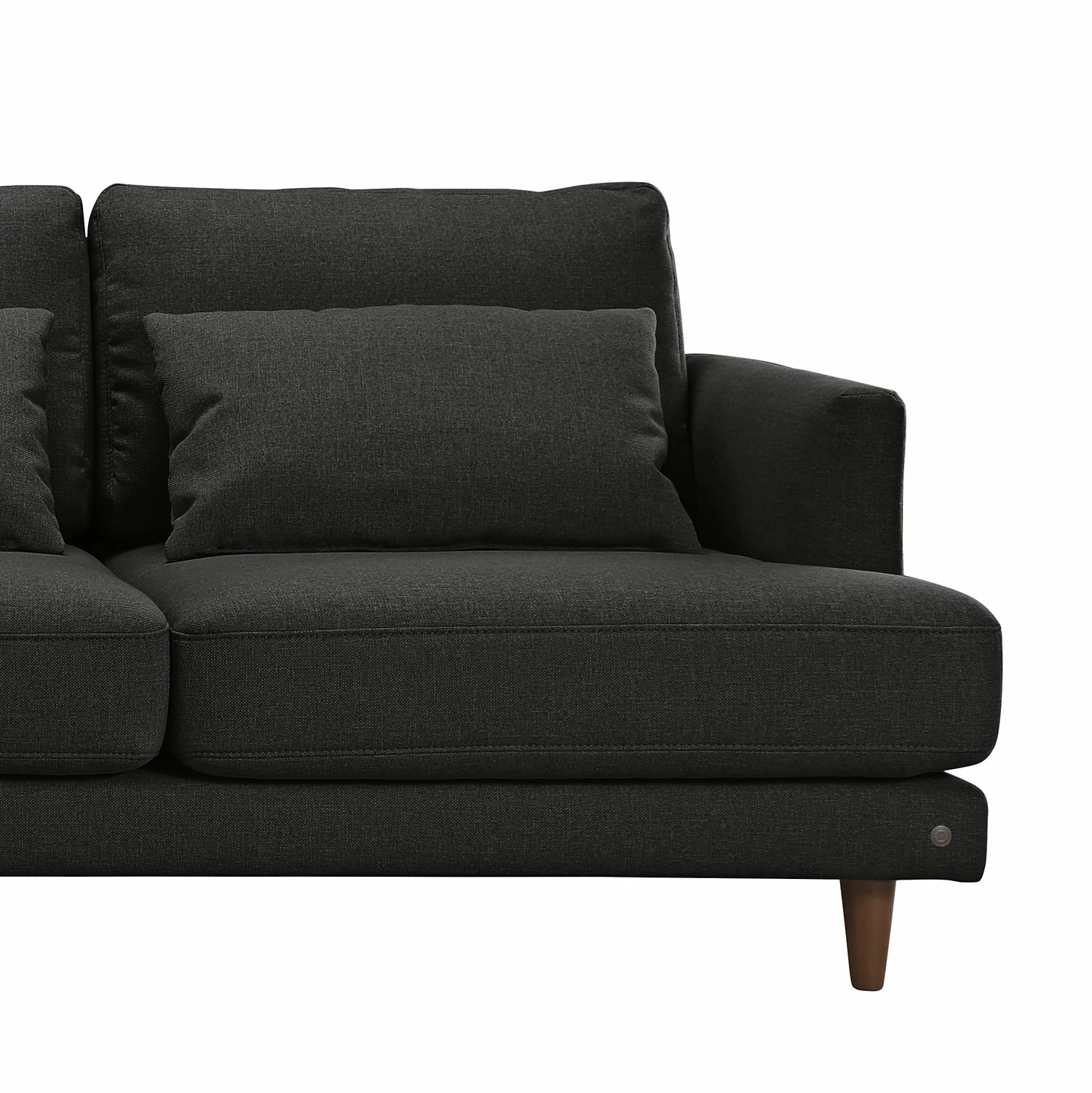 Tom Tailor Sofa Westcoast (3-Sitzer) - Webstoff - Schwarz - 3 Kissen 8 Tom Tailor Sofa Westcoast (3-Sitzer) - Webstoff - Schwarz - 3 Kissen – Bild 8
