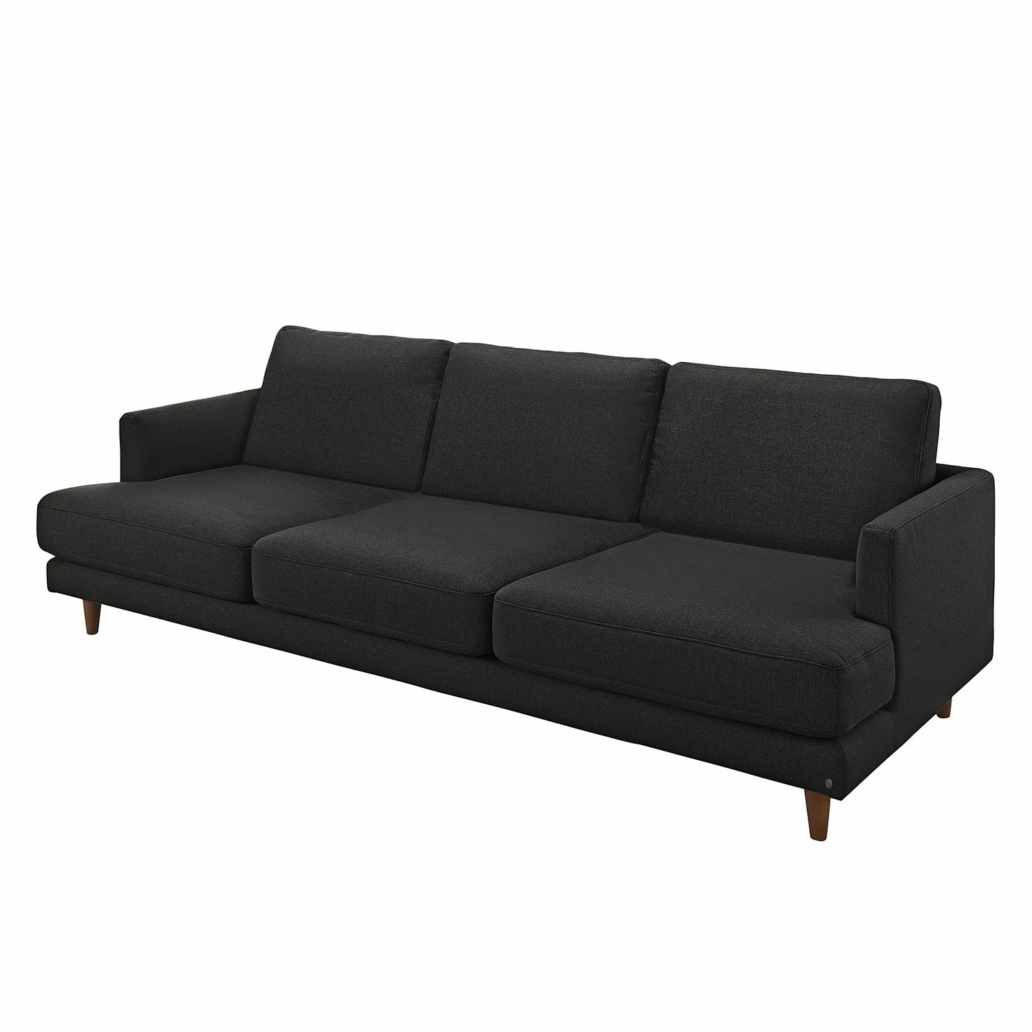 Tom Tailor Sofa Westcoast (3-Sitzer) - Webstoff - Schwarz - 3 Kissen 1 Tom Tailor Sofa Westcoast (3-Sitzer) - Webstoff - Schwarz - 3 Kissen