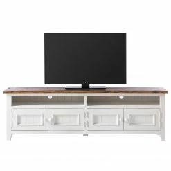 Maison Belfort TV-Lowboard Balignton - Kiefer massiv - Kiefer Weiß / Kiefer -WOHNZIMMERMÖBEL Verkäufe 1000163970 211116 12494000134 DETAILS P000000001000163970