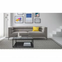 Fredriks Sofa Surfside (3-Sitzer) - Webstoff - Hellgrau -WOHNZIMMERMÖBEL Verkäufe 1000163982 210323 15220701480 MOOD DETAILS P000000001000163982 mood