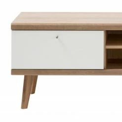 Norrwood TV-Lowboard Gyland II - Matt Weiß / Eiche Riviera Dekor -WOHNZIMMERMÖBEL Verkäufe 1000163989 190307 08392100007 GALLERYIMAGES P000000001000163989