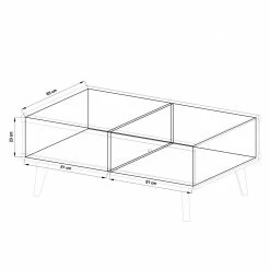 Norrwood Couchtisch Gyland - Matt Weiß / Eiche Riviera Dekor 21 Norrwood Couchtisch Gyland - Matt Weiß / Eiche Riviera Dekor -WOHNZIMMERMÖBEL Verkäufe 1000163990 190307 08392100019 GALLERYIMAGES P000000001000163990