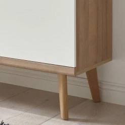 Norrwood Highboard Gyland - Matt Weiß / Eiche Riviera Dekor -WOHNZIMMERMÖBEL Verkäufe 1000163991 190307 08392100027 GALLERYIMAGES P000000001000163991