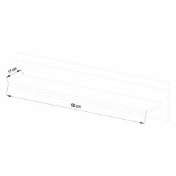 Norrwood Wandboard Gyland - Matt Weiß / Eiche Riviera Dekor -WOHNZIMMERMÖBEL Verkäufe 1000164007 190307 08392200054 GALLERYIMAGES P000000001000164007