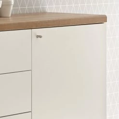 Norrwood Sideboard Gyland - Matt Weiß / Eiche Riviera Dekor -WOHNZIMMERMÖBEL Verkäufe 1000164014 190307 08392400100 GALLERYIMAGES P000000001000164014