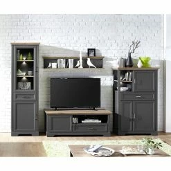 Ridgevalley Wohnwand Jasmund I (4-teilig) - Graphit