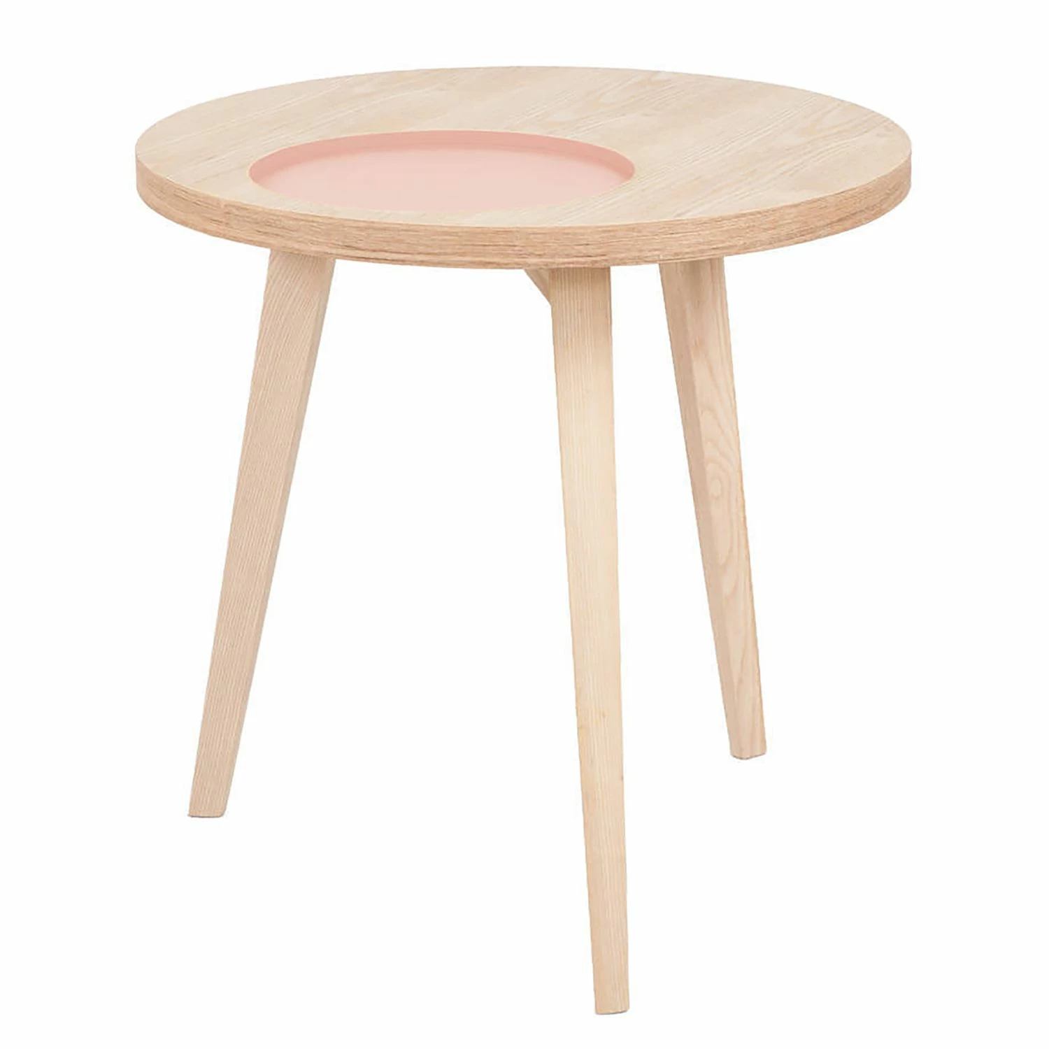 Kayoom Beistelltisch Addison - Esche teilmassiv - Pastellapricot 1 Kayoom Beistelltisch Addison - Esche teilmassiv - Pastellapricot