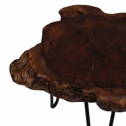 Kayoom Beistelltisch Woody III - Dattel massiv / Metall - Dattel / Schwarz -WOHNZIMMERMÖBEL Verkäufe 1000165623 190315 08011400262 GALLERYIMAGES P000000001000165623