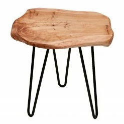 Kayoom Beistelltisch Woody II - Zeder massiv / Metall - Zeder / Schwarz -WOHNZIMMERMÖBEL Verkäufe 1000165625 190315 08011500276 GALLERYIMAGES P000000001000165625