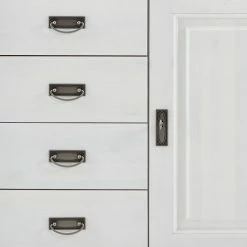 Maison Belfort Highboard Kampen - Kiefer massiv - Kiefer weiß -WOHNZIMMERMÖBEL Verkäufe 1000166109 190325 15472600006 GALLERYIMAGES P000000001000166109