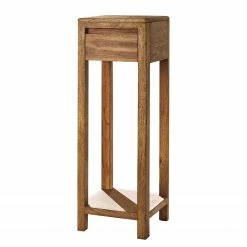 Naturoo Blumensäule Gaspar - Sheesham massiv - Höhe: 90 cm