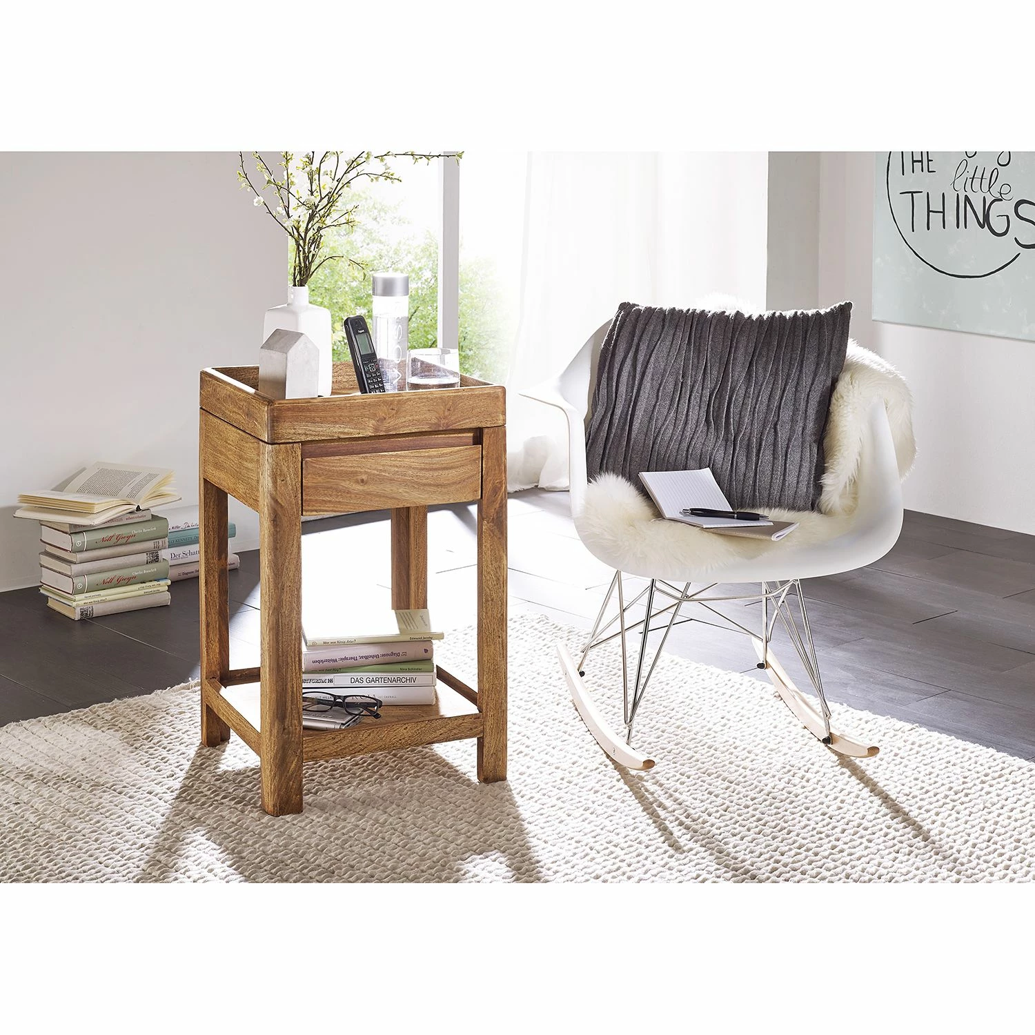 Naturoo Telefontisch Gaspar - Sheesham massiv 2 Naturoo Telefontisch Gaspar - Sheesham massiv – Bild 2