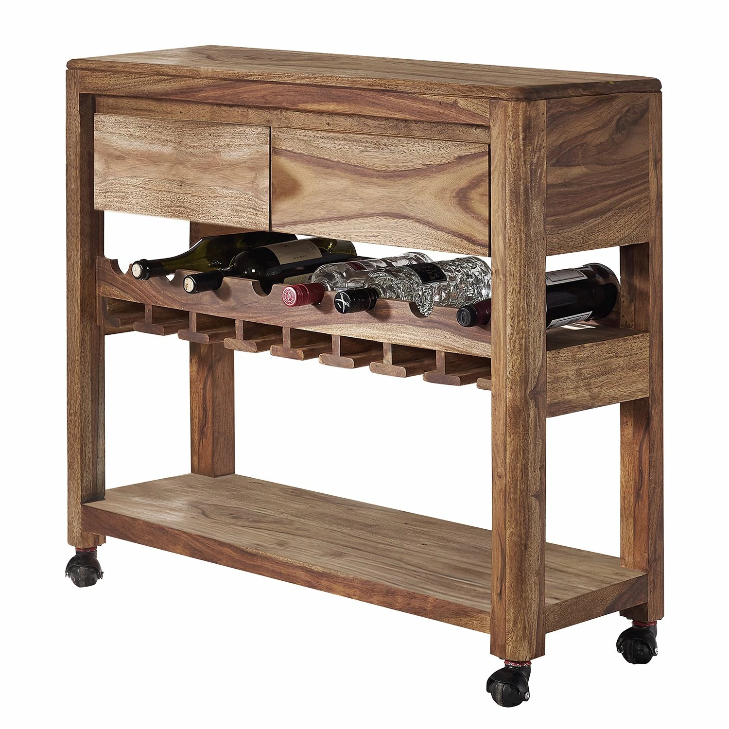 Naturoo Weinregal Gaspar - Sheesham massiv 1 Naturoo Weinregal Gaspar - Sheesham massiv