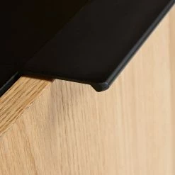 Norrwood Highboard Ceduna - Matt Schwarz / Eiche -WOHNZIMMERMÖBEL Verkäufe 1000166593 190319 10113400074 GALLERYIMAGES P000000001000166593