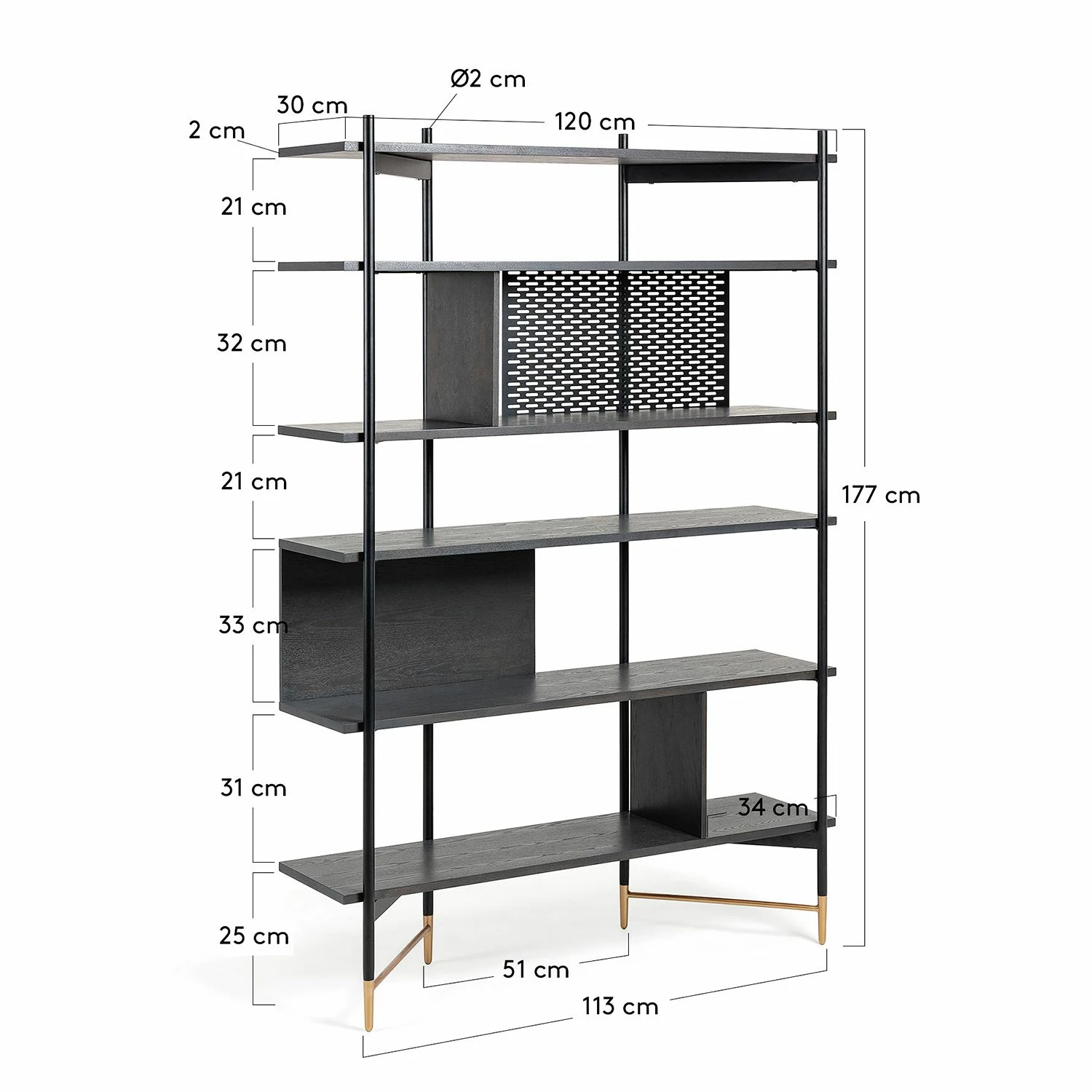 Jack & Alice Regal Cabral - Esche Schwarz / Gold 5 Jack & Alice Regal Cabral - Esche Schwarz / Gold – Bild 5