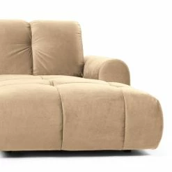 Jack & Alice Ecksofa Malter - Samt - Beige - Longchair davorstehend rechts -WOHNZIMMERMÖBEL Verkäufe 1000166812 190325 18170700092 GALLERYIMAGES P000000001000166812