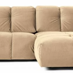 Jack & Alice Ecksofa Malter - Samt - Beige - Longchair davorstehend rechts -WOHNZIMMERMÖBEL Verkäufe 1000166812 190325 18170700093 GALLERYIMAGES P000000001000166812