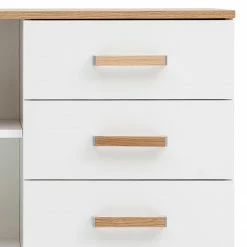Schildmeyer Kommode Padua - Weiß / Eiche -WOHNZIMMERMÖBEL Verkäufe 1000166816 190329 10015400032 GALLERYIMAGES P000000001000166816
