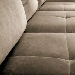 Fredriks Ecksofa Dolgen - Samt - Cappuccino -WOHNZIMMERMÖBEL Verkäufe 1000166887 190502 13152500557 GALLERYIMAGES P000000001000166887