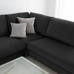 Jack & Alice Ecksofa Baitz I - Samt Krysia: Dunkelgrau - Ottomane davorstehend links 34 Jack & Alice Ecksofa Baitz I - Samt Krysia: Dunkelgrau - Ottomane davorstehend links -WOHNZIMMERMÖBEL Verkäufe 1000166895 220601 100 DETAILS P000000001000166895