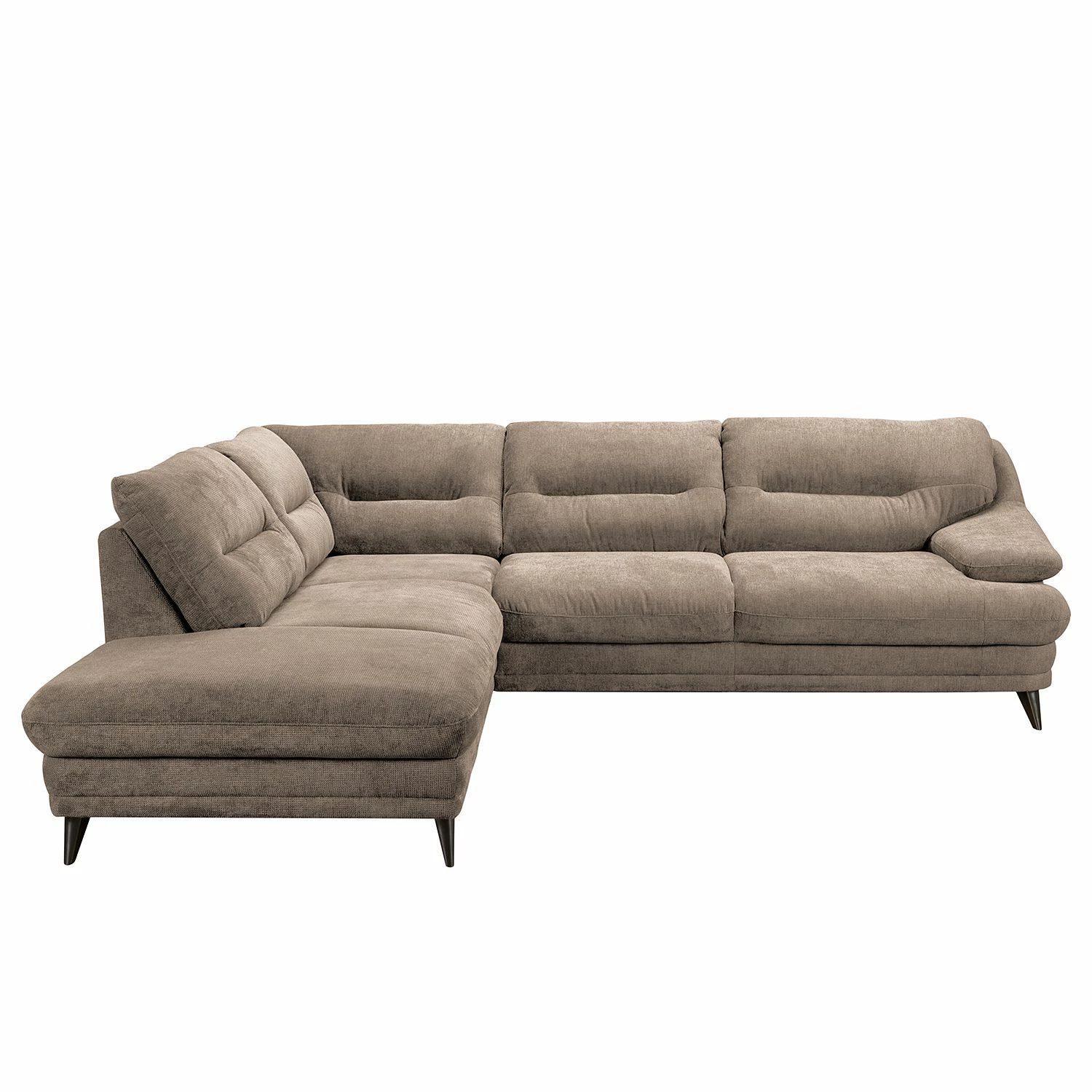 Fredriks Ecksofa Lutz I - Microfaser - Taupe - Ottomane davorstehend rechts 3 Fredriks Ecksofa Lutz I - Microfaser - Taupe - Ottomane davorstehend rechts – Bild 3