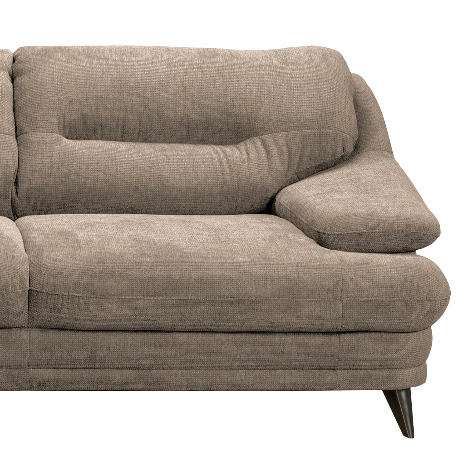 Fredriks Ecksofa Lutz I - Microfaser - Taupe - Ottomane davorstehend rechts 6 Fredriks Ecksofa Lutz I - Microfaser - Taupe - Ottomane davorstehend rechts – Bild 6