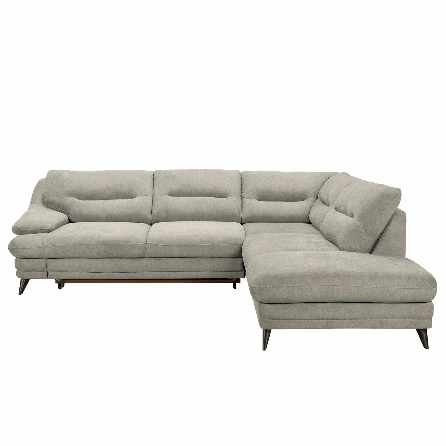 Fredriks Ecksofa Lutz III - Microfaser - Sandgrau - Ottomane davorstehend rechts 4 Fredriks Ecksofa Lutz III - Microfaser - Sandgrau - Ottomane davorstehend rechts – Bild 4
